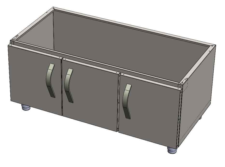 CSA İNOX - SET ALTI DOLAP  1200*600*500
