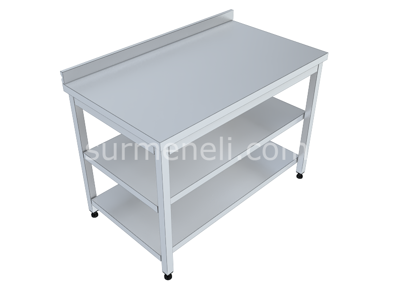 Çalışma Tezgahı Taban ve Ara Raflı 70'lik 430 KALİTE PASLANMAZ