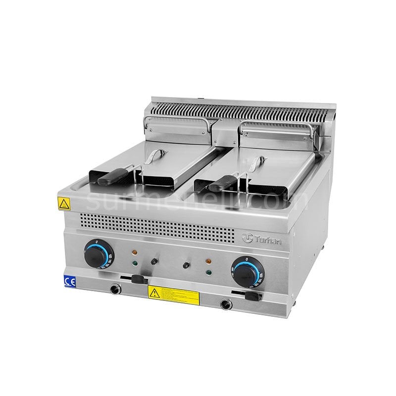 Turhan Çelik 60 lık Çiftli Elektrikli Fritöz