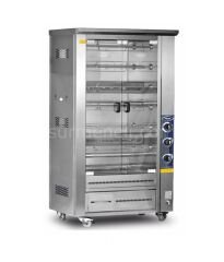 PİMAK - PI4/M011B ÇİFT VİTRİNLİ LAVATAŞLI PİLİÇ ÇEVİRME MAKİNASI LPG/DG