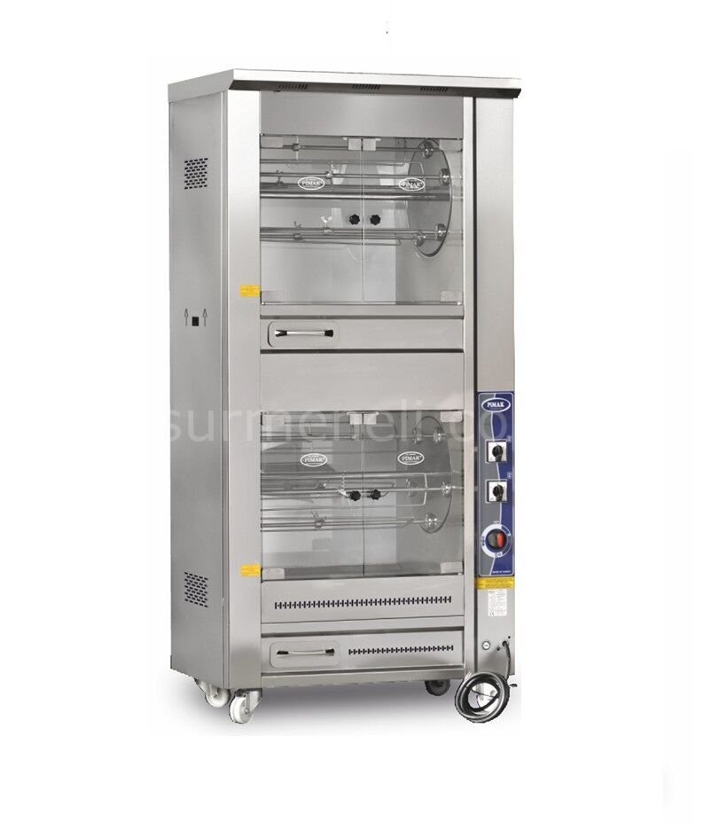 PİMAK - M009-E ÇİFT KATLI TAMBURLU PİLİÇ ÇEVİRME MAKİNASI ELEKTRİKLİ