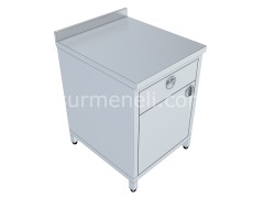 Dolaplı, Blok Çekmeceli Taban ve Ara Raflı Çalışma Tezgahları 70'lik 304 KALİTE PASLANMAZ