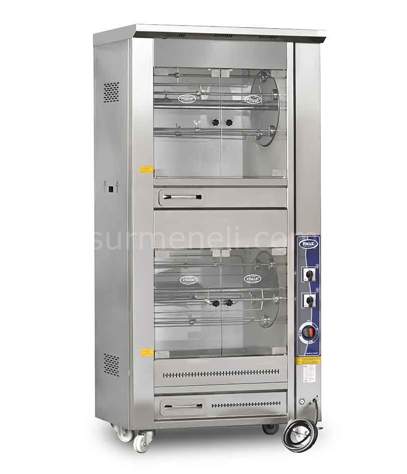 PİMAK - PI4/M009B ÇİFT KATLI TAMBURLU PİLİÇ ÇEVİRME MAKİNASI LPG/DG