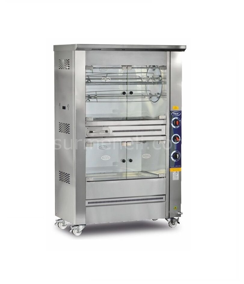 PİMAK - PI1/M007B TAMBURLU DİNLENDİRMELİ PİLİÇ ÇEVİRME MAKİNASI DG/LPG