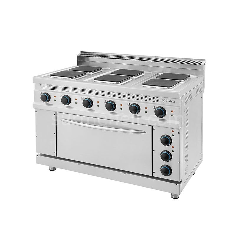 Turhan Çelik 6 lı Kare Elektrikli Kuzine