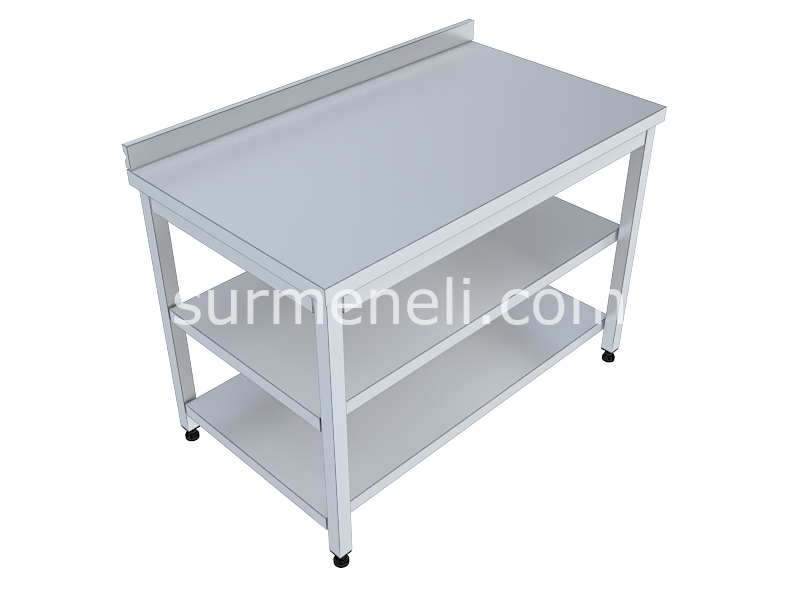 Çalışma Tezgahı Taban ve Ara Raflı 70'lik 304 KALİTE PASLANMAZ