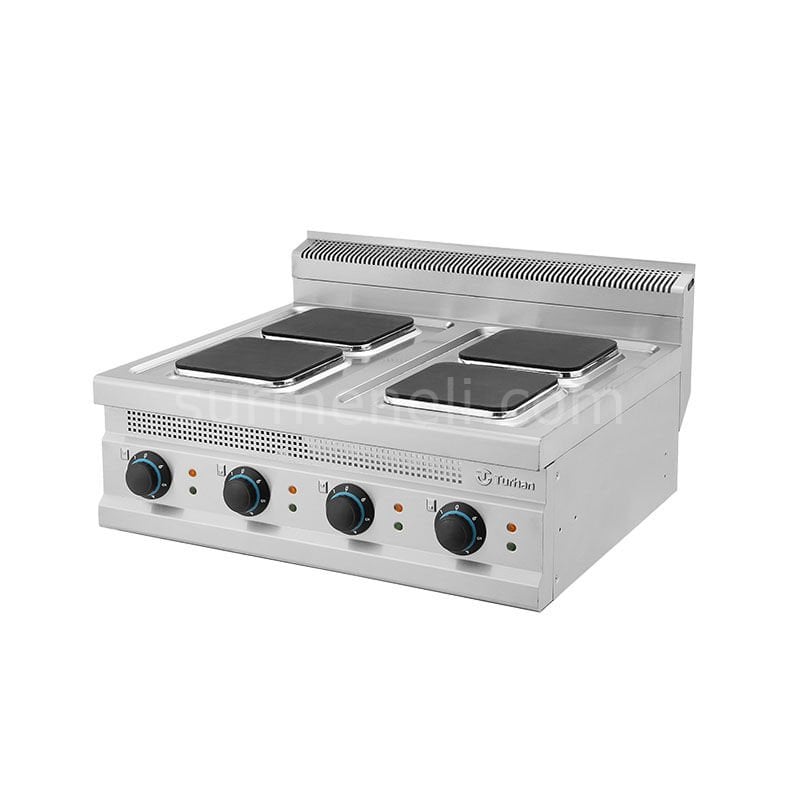 Turhan Çelik 4 Lü Kare Elektrikli Ocak