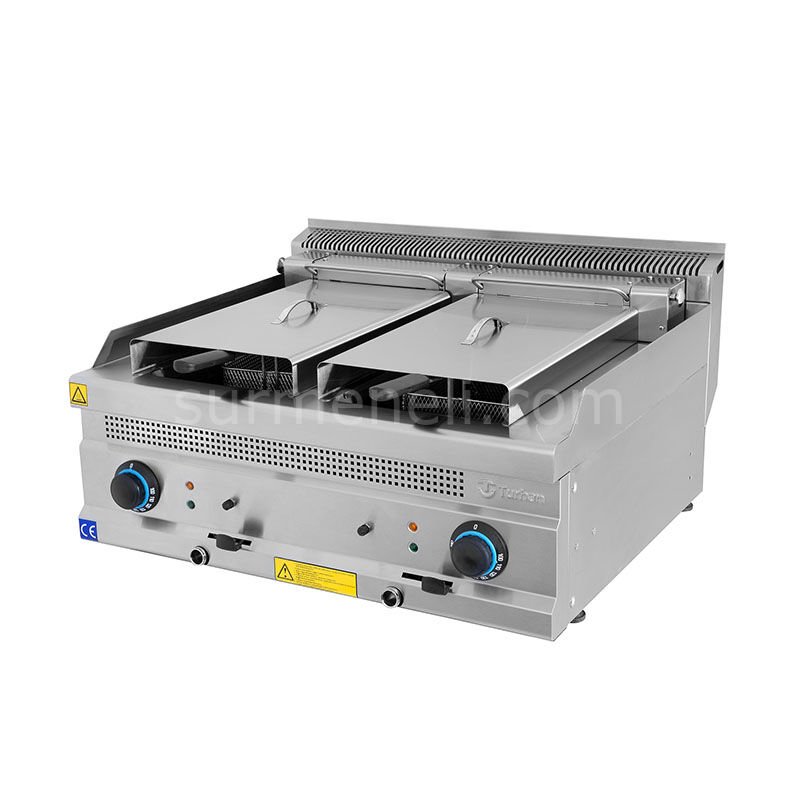 Turhan Çelik 80 Lik Çiftli Elektrikli Fritöz