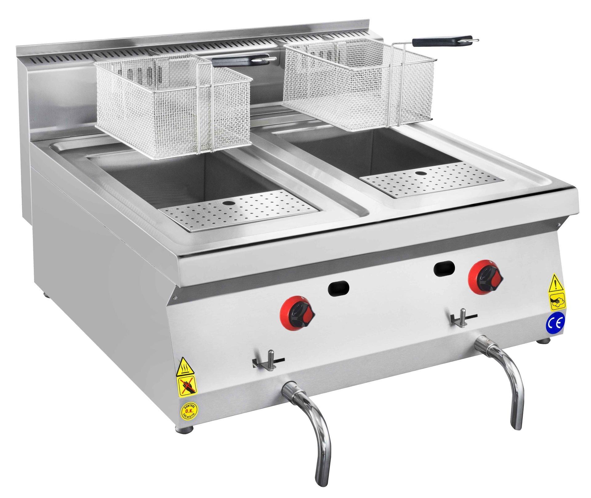 CSA İNOX - FRITOZ EDGE SERI SET USTU GAZLI 800*700*300 16,121 kW 20 mbar