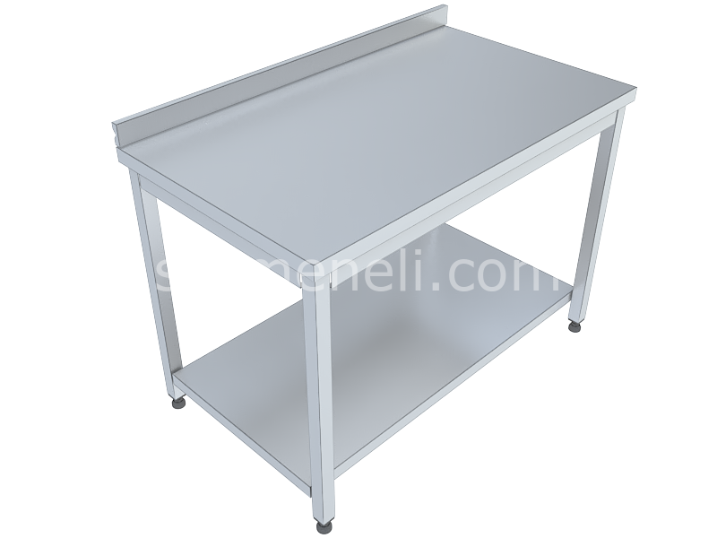 Çalışma Tezgahı Taban Raflı 70'lik 430 KALİTE PASLANMAZ