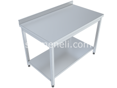 Çalışma Tezgahı Taban Raflı 60'lık 430 KALİTE PASLANMAZ