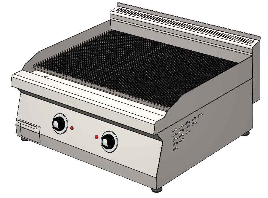 CSA İNOX - IZGARA EDGE TAM KANALLI ELEKTRIKLI 800*700*300 380V-50Hz / 9 KW