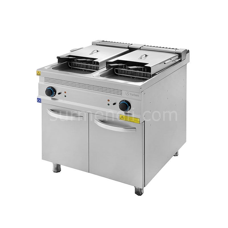 Turhan Çelik 80 Lik Çiftli Elektrikli Fritöz