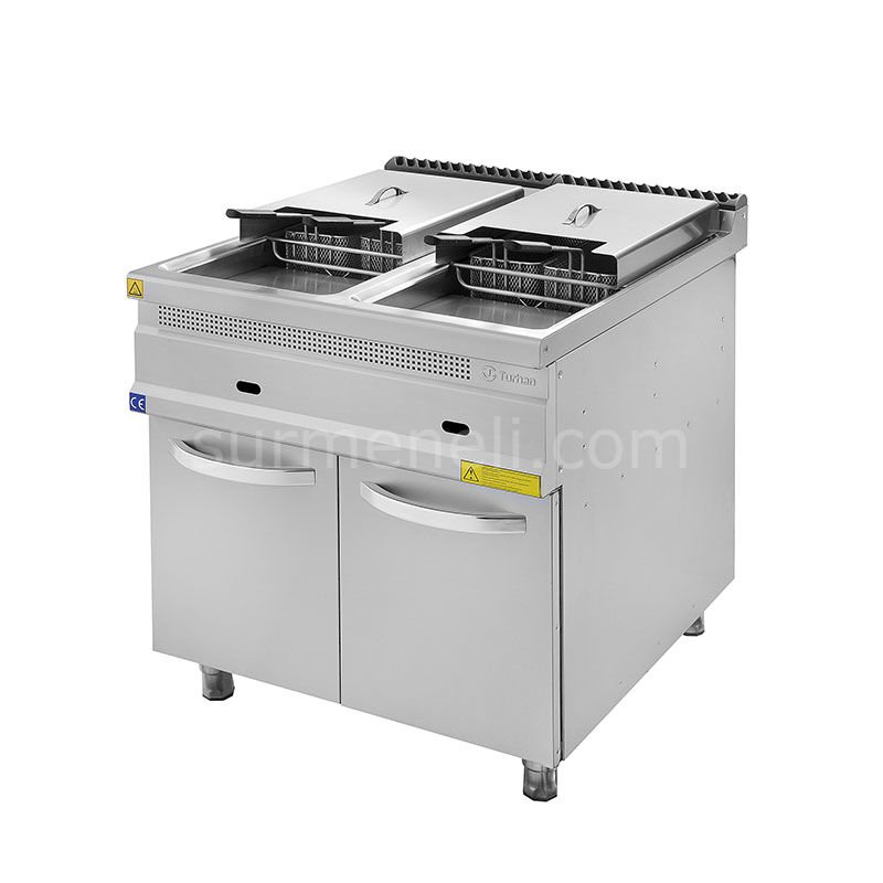 Turhan Çelik 80 Lik Çiftli Gazlı Fritöz