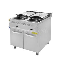 Turhan Çelik 80 Lik Çiftli Gazlı Fritöz