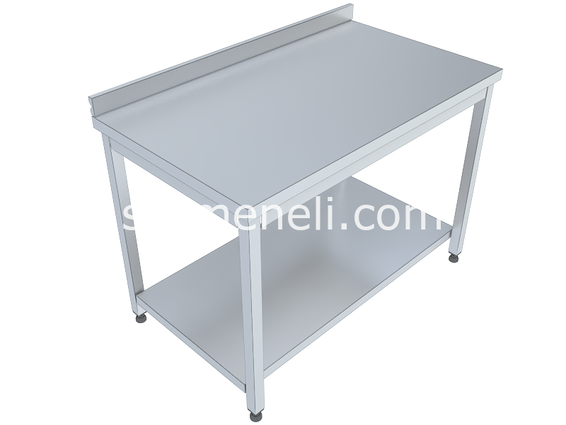 Çalışma Tezgahı Taban Raflı 60'lık 304 KALİTE PASLANMAZ
