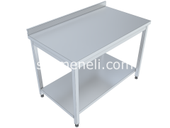 Çalışma Tezgahı Taban Raflı 60'lık 304 KALİTE PASLANMAZ