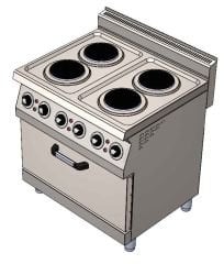 CSA İNOX - OCAK EDGE FIRINLI ELEKTRIKLI 800*700*850 380V-50Hz / 8 KW