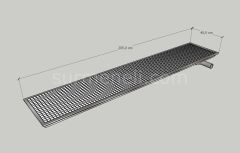 40x205 - Yer Gideri Paslanmaz Yandan Sifonlu Yandan Çıkışlı