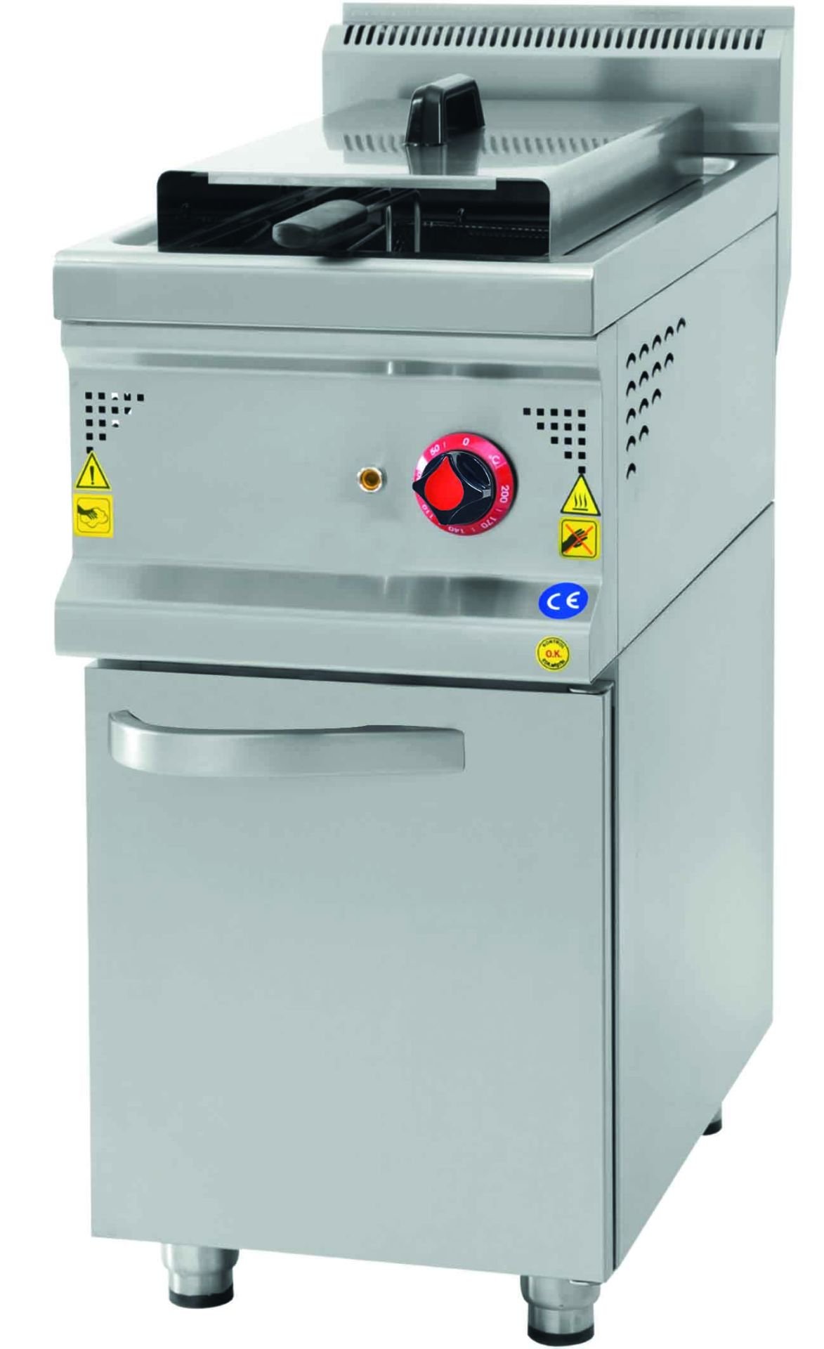CSA İNOX - FRITOZ DOLAPLI ELEKTRIKLI 400*900*850 380V-3- 50Hz / 18 KW