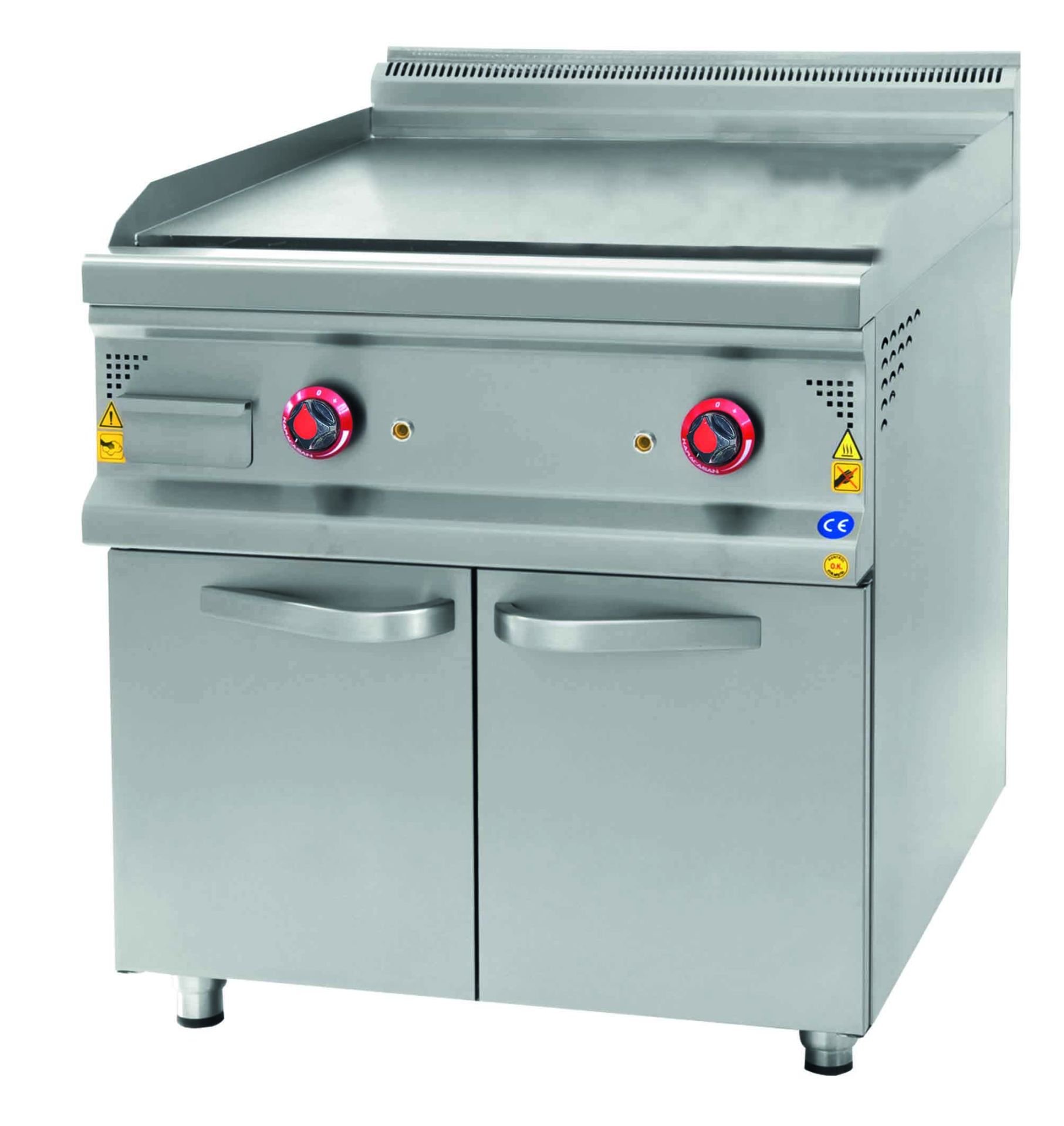 CSA İNOX - IZGARA DUZ PLEYT DOLAPLI ELEKTRIKLI 800*900*850 380V-3- 50Hz / 15KW