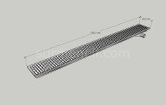 20x181 - Yer Gideri Paslanmaz Yandan Sifonlu Yandan Çıkışlı