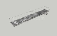 20x138 - Yer Gideri Paslanmaz Yandan Sifonlu Yandan Çıkışlı