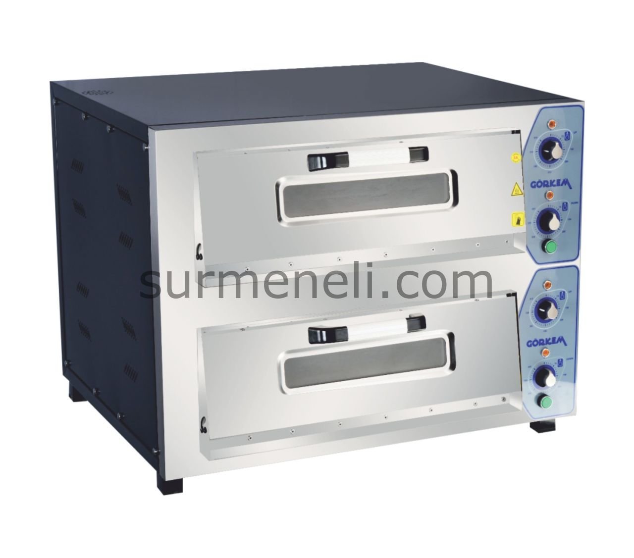 Görkem - 620*620 Çift Katlı Pizza Fırını Elektrikli 30*8