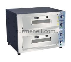 Görkem - 620*620 Çift Katlı Pizza Fırını Elektrikli 30*8