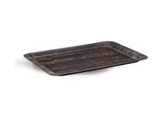 TRİA - FL3244SAM Flatline Kraft Tepsi (32x44 cm) Sade Abanoz Mat