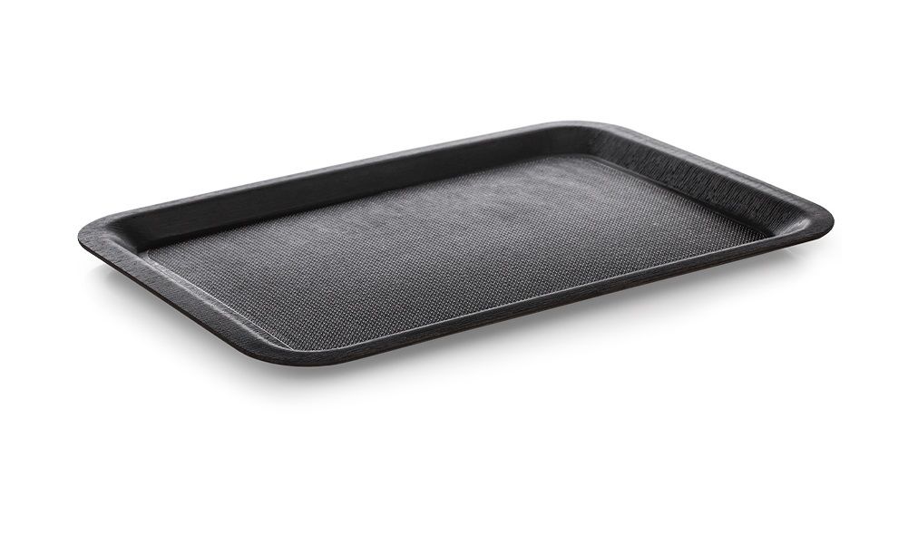 TRİA - FL2030KCM Flatline Kraft Tepsi (20x30 cm) Kaymaz Karbon Siyah Mat