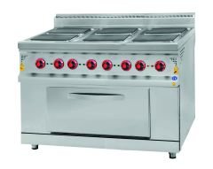 CSA İNOX - OCAK FIRINLI ELEKTRIKLI 1200*900*850 380V-50Hz / 24 KW