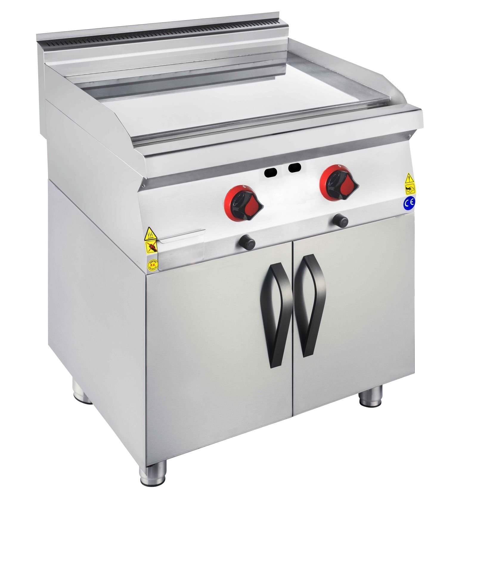 CSA İNOX - IZGARA EDGE DUZ PLEYT DOLAPLI GAZLI 800*900*850 17,339 kW 20 mbar