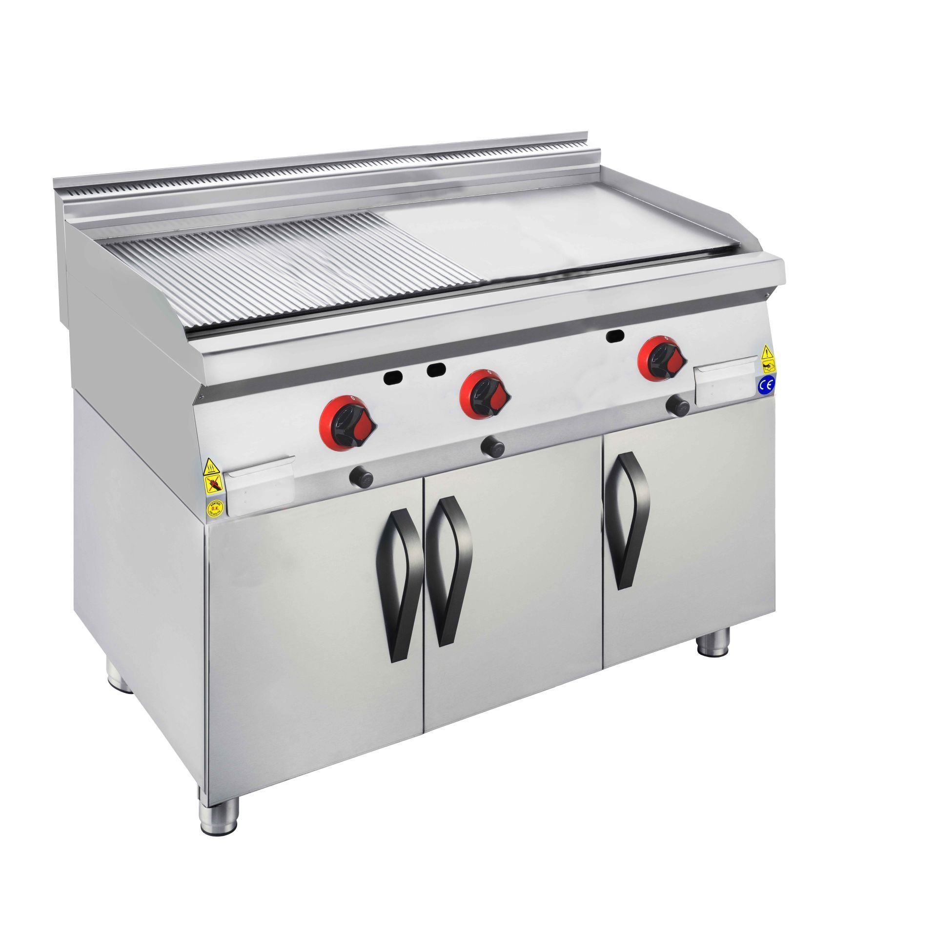 CSA İNOX - IZGARA EDGE YARI KANALLI DOLAPLI GAZLI 1200*900*850 26,009 kW 20 mbar