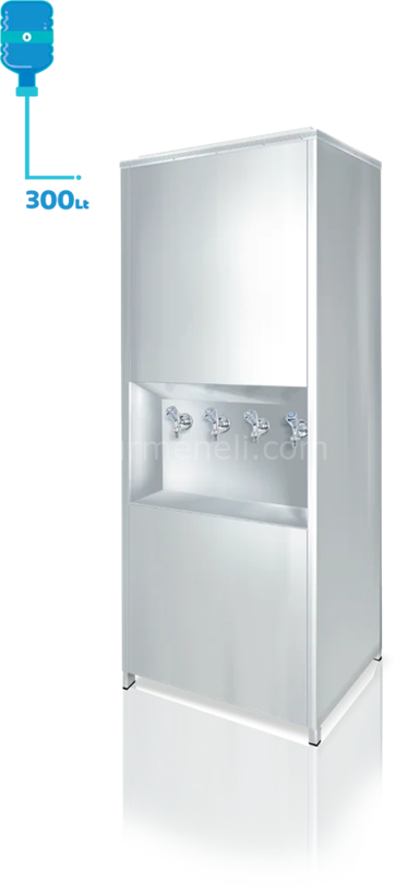 EM 300 lt. Paslanmaz Çelik Endüstriyel Su Sebili 4 Musluklu