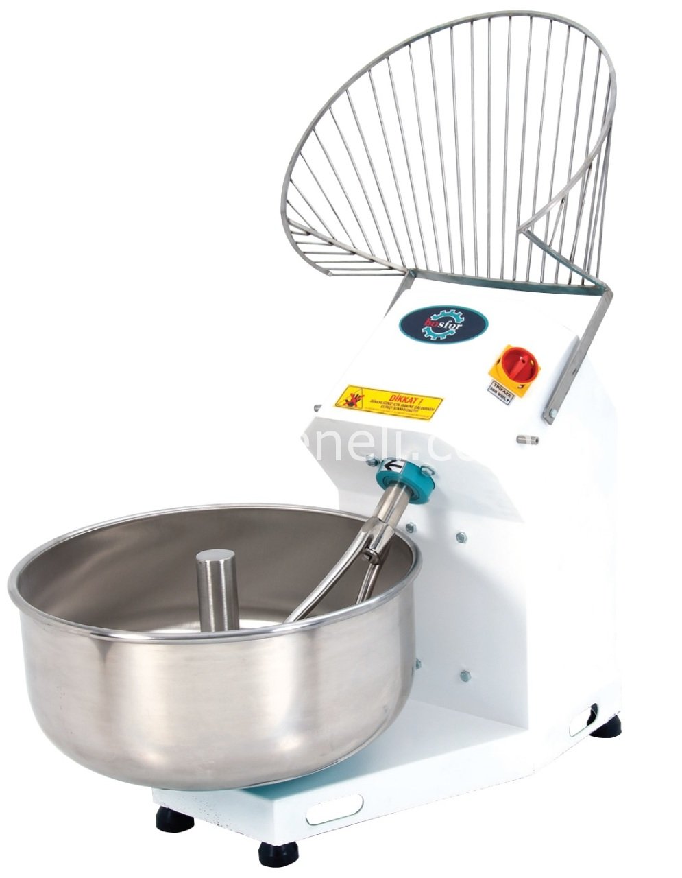BOSFOR Hamur Yoğurma Makinesi 100 kg. Trifaze (Kafesli)