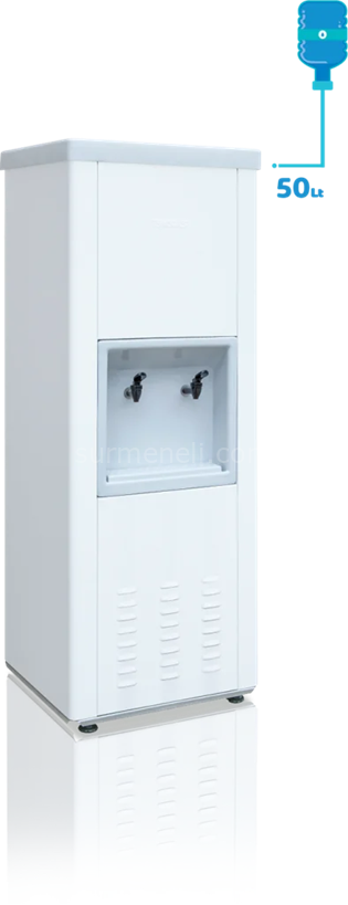 EMB 50 lt. Boyalı Kasa Endüstriyel Su Sebili (Krom İç Kazan) 2 Musluklu