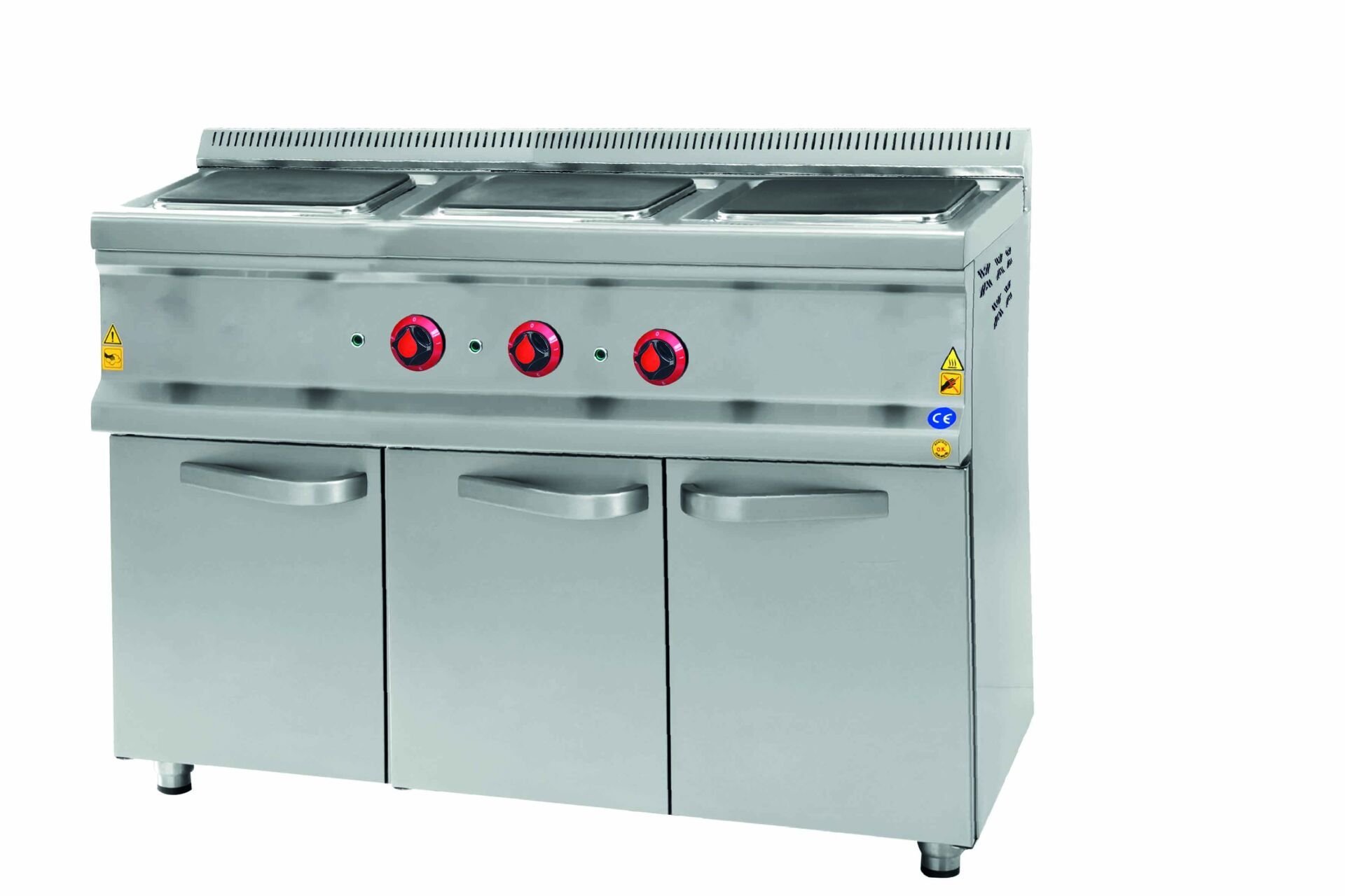 CSA İNOX - KUZINE DOLAPLI ELEKTRIKLI 1400*600*850 380V 50Hz / 12 KW