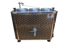 Serve Çayland Çay Kazanı Otomatik Bakır Elektrikli 3 Demlikli ( İçi Krom )