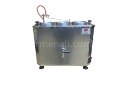 Serve Çayland Çay Kazanı Otomatik Statik Boyalı Elektrikli 3 Demlikli ( İçi Krom )