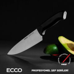 ﻿38403 - Ecco Çantalı Bıçak Seti - Knife Set with Roll Bag - 3 + 1 Pcs