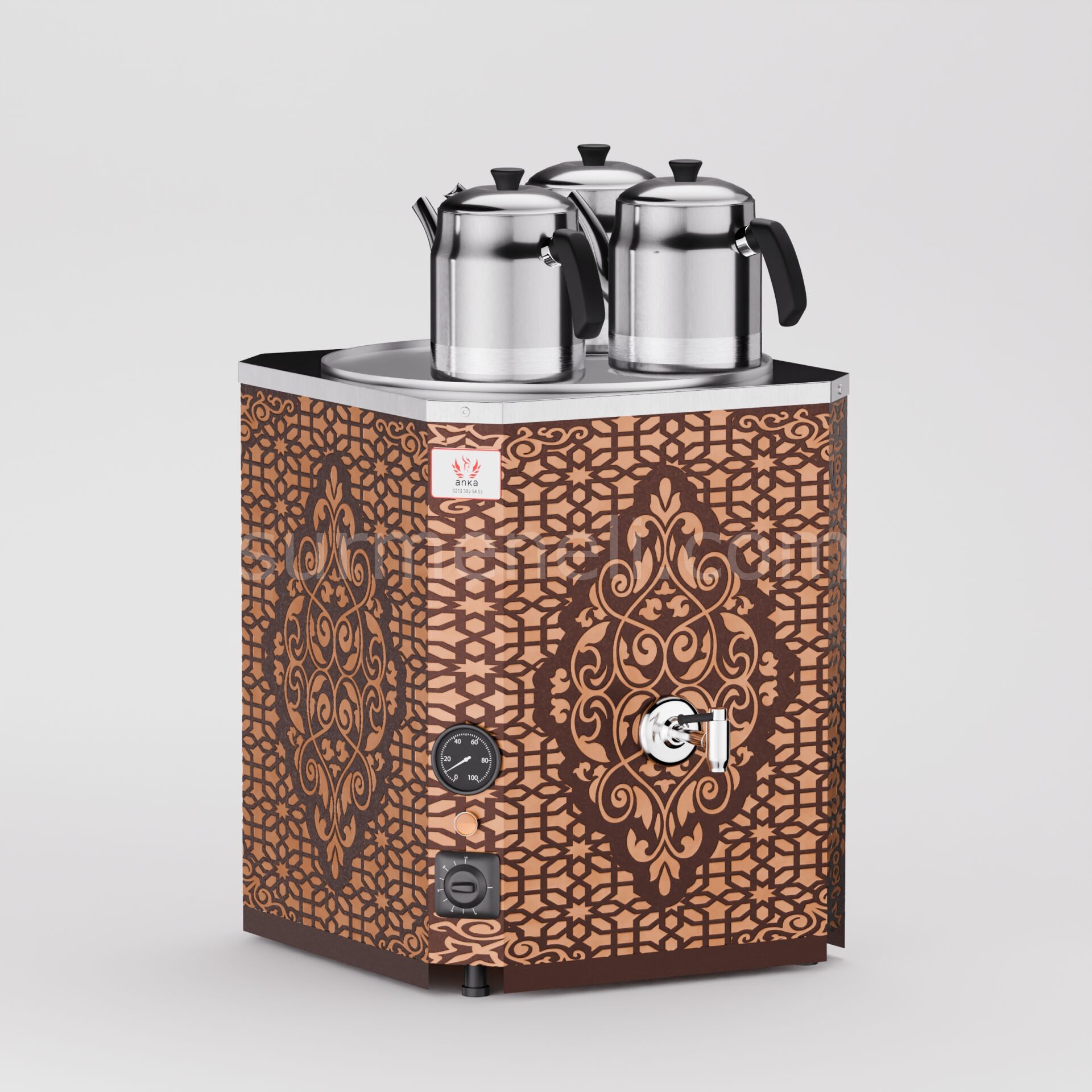 Anka Bakır Yeni Nesil Jumbo Çay Makinesi / Kompakt Tasarım, İhtiyaca Odaklı Yapı (BYNC3)