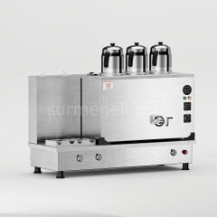 Anka İnoks Turbo Hibrit Çay Makinesi / Profesyonel Kullanım, Çift Enerji Esnekliği (İTFO3)