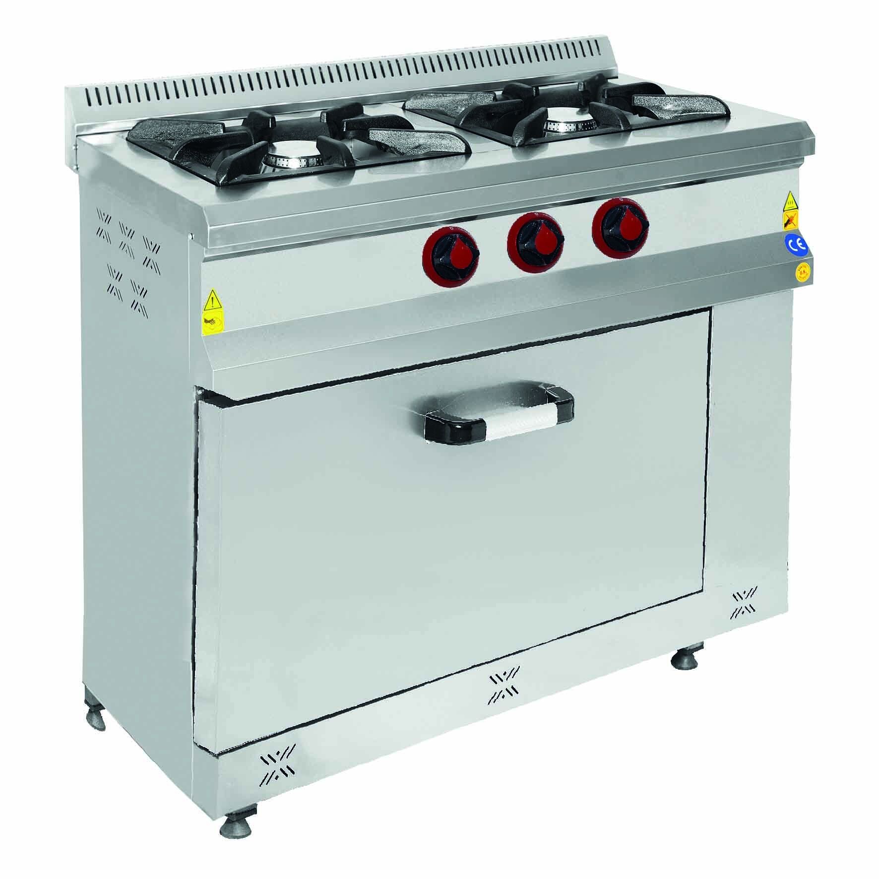 CSA İNOX - KUZINE FIRINLI GAZLI - LPG 1000*600*850 21,174 kW 30 mbar