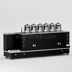 Anka Black Turbo Hibrit Çay Makinesi / Profesyonel Kullanım, Çift Enerji Esnekliği (STFO6)