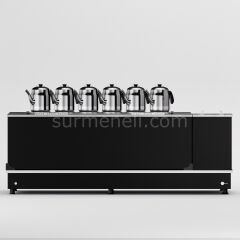 Anka Black Turbo Hibrit Çay Makinesi / Profesyonel Kullanım, Çift Enerji Esnekliği (STFO6)