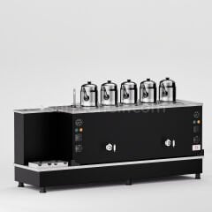 Anka Black Turbo Hibrit Çay Makinesi / Profesyonel Kullanım, Çift Enerji Esnekliği (STFO5)