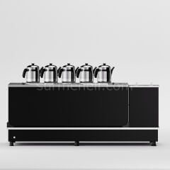 Anka Black Turbo Hibrit Çay Makinesi / Profesyonel Kullanım, Çift Enerji Esnekliği (STFO5)