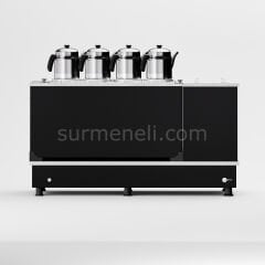 Anka Black Turbo Hibrit Çay Makinesi / Profesyonel Kullanım, Çift Enerji Esnekliği (STFO4)