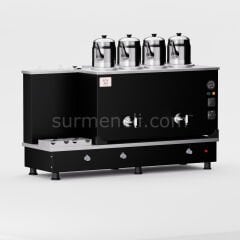 Anka Black Turbo Hibrit Çay Makinesi / Profesyonel Kullanım, Çift Enerji Esnekliği (STFO4)